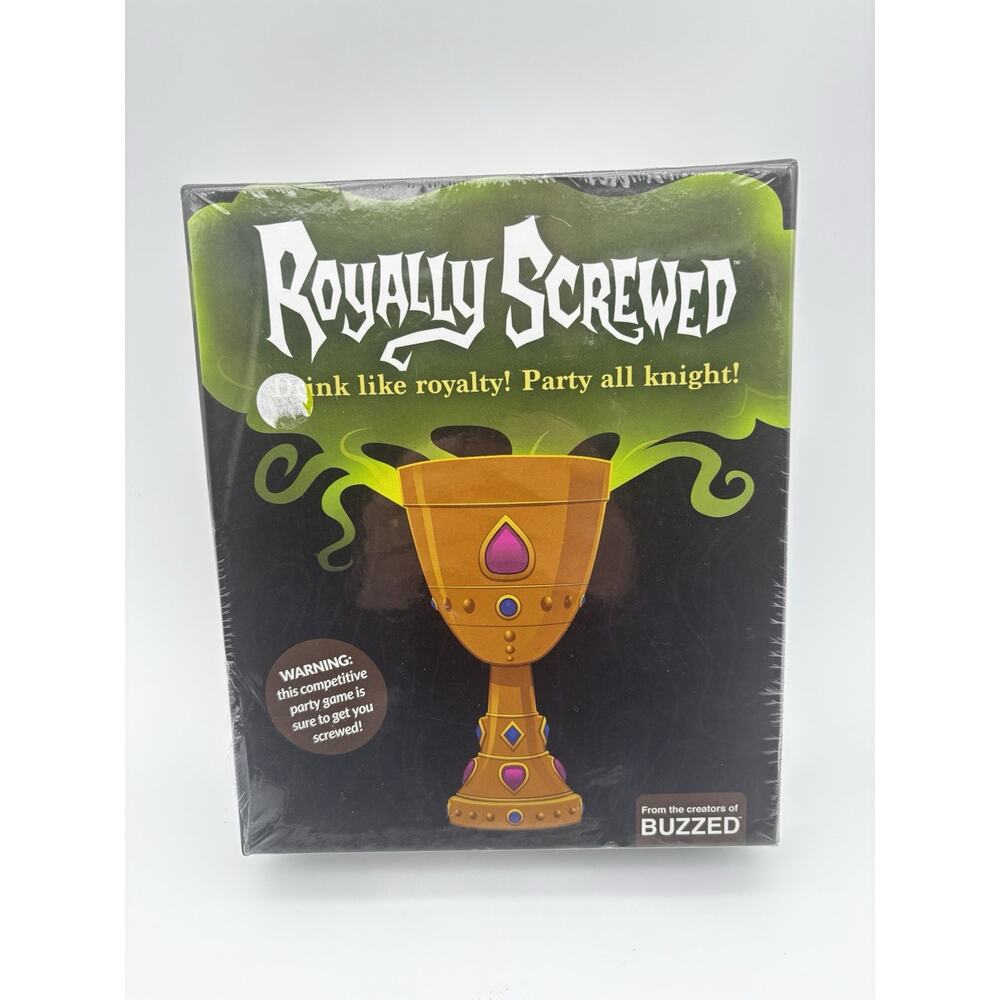 Royally Screwed Adult Party Card Game Drink Like Royalty w/ 7” Grail of Screwery